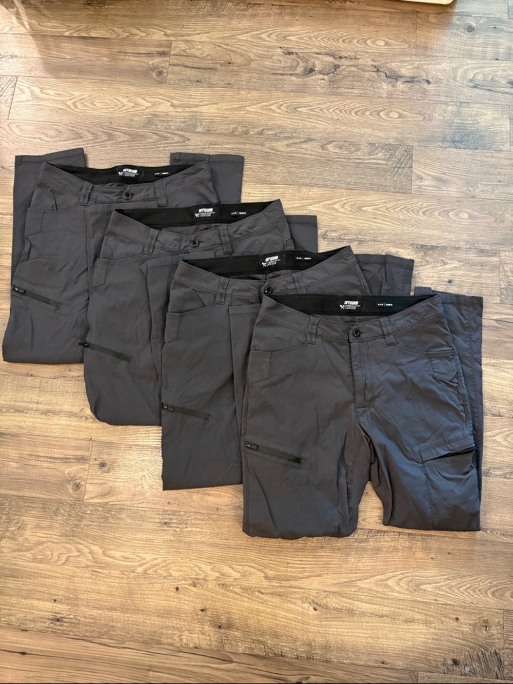 Off the Grid charcoal grey trailblazer pro utility cargo pants BUNDLE OF FOUR